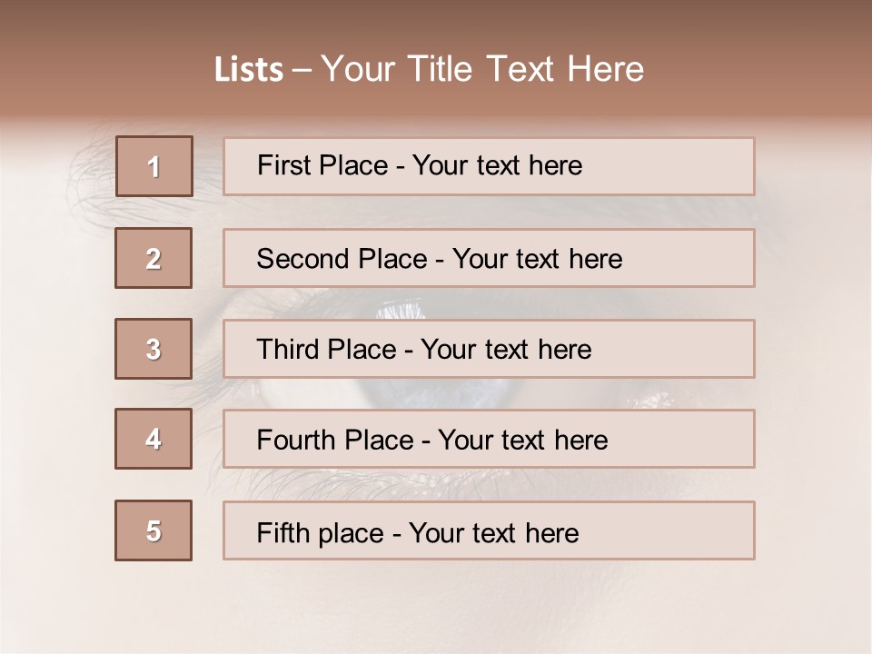 Male Visual Optical PowerPoint Template