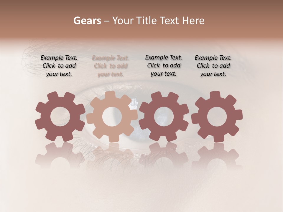 Male Visual Optical PowerPoint Template