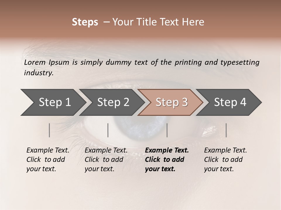 Male Visual Optical PowerPoint Template