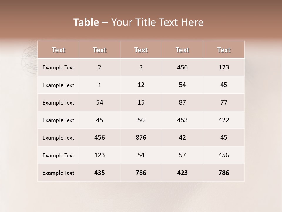 Male Visual Optical PowerPoint Template