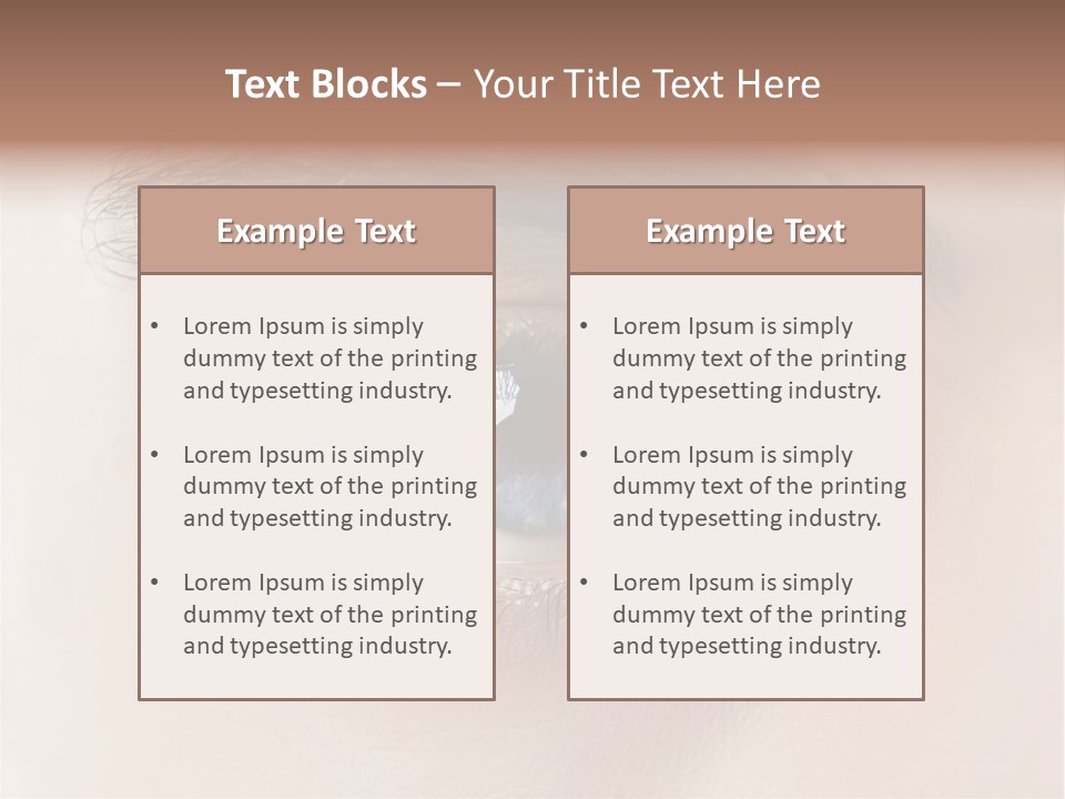 Male Visual Optical PowerPoint Template
