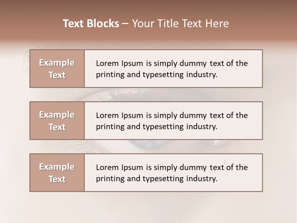 Male Visual Optical PowerPoint Template