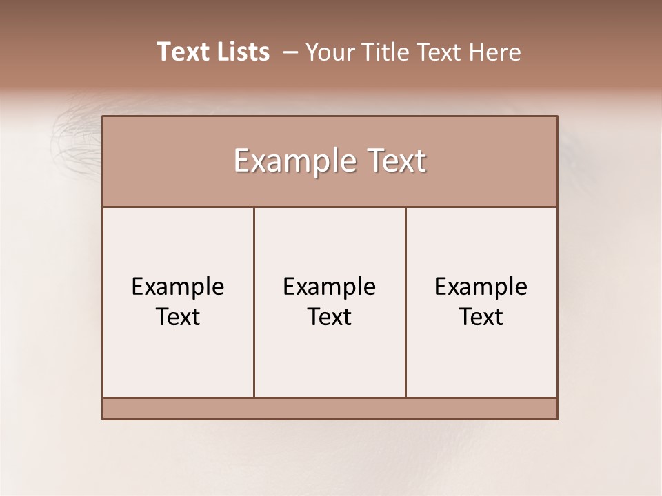 Male Visual Optical PowerPoint Template