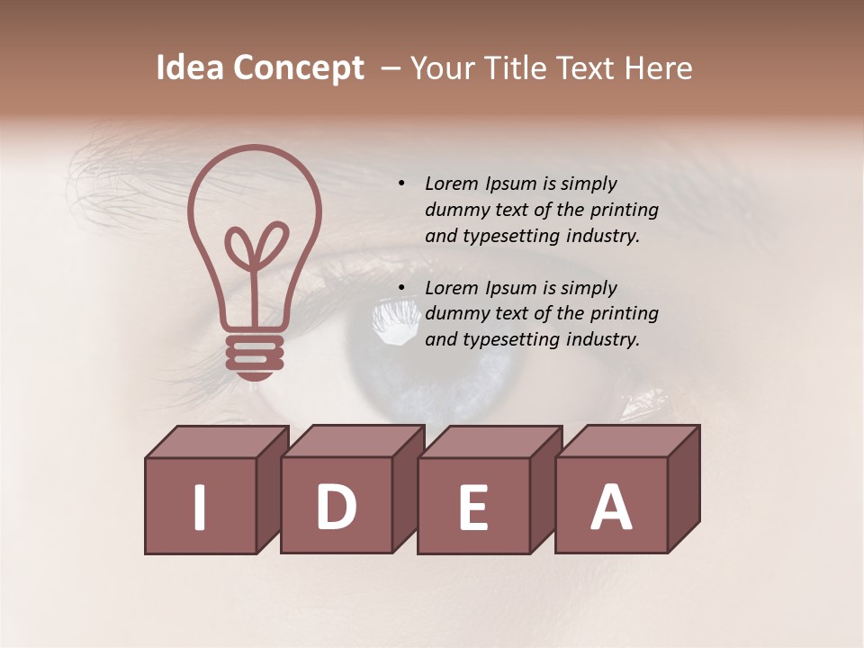 Male Visual Optical PowerPoint Template