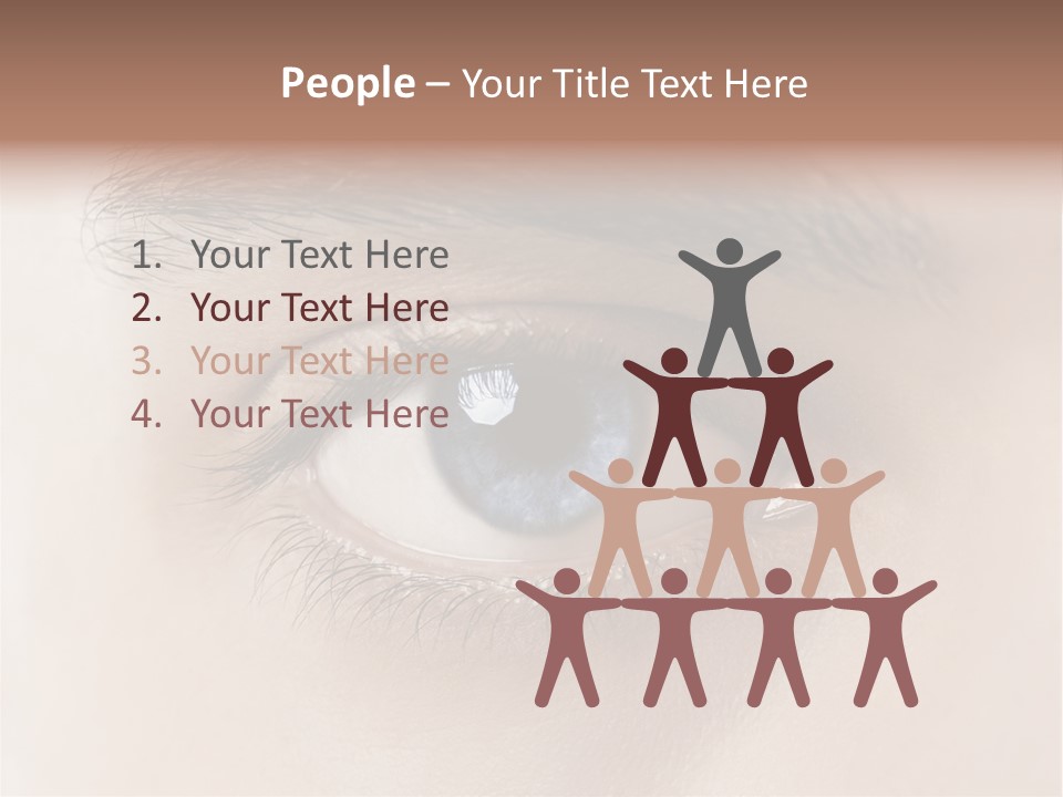 Male Visual Optical PowerPoint Template