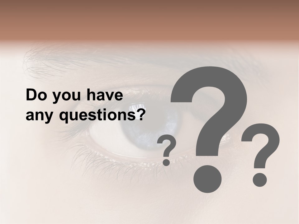 Male Visual Optical PowerPoint Template