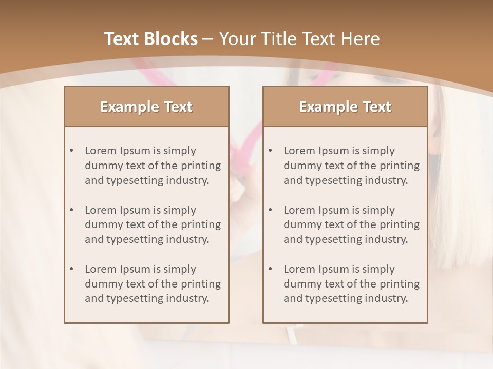 A Woman Holding A Pink Heart In Front Of A Mirror PowerPoint Template