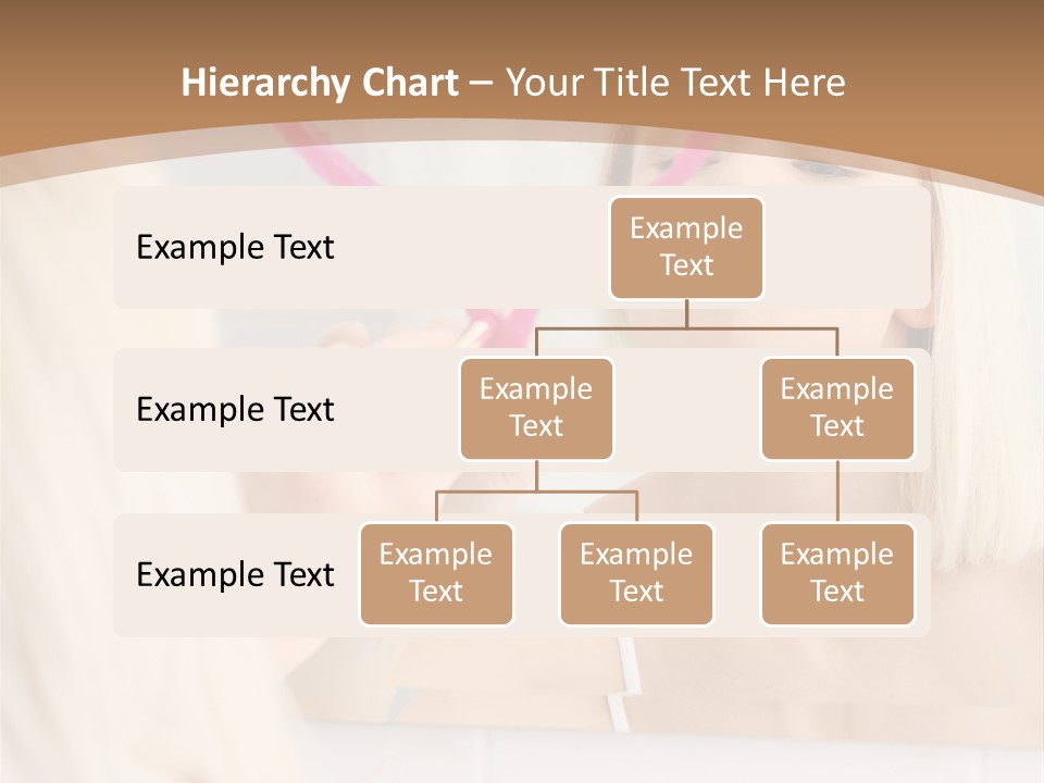 A Woman Holding A Pink Heart In Front Of A Mirror PowerPoint Template