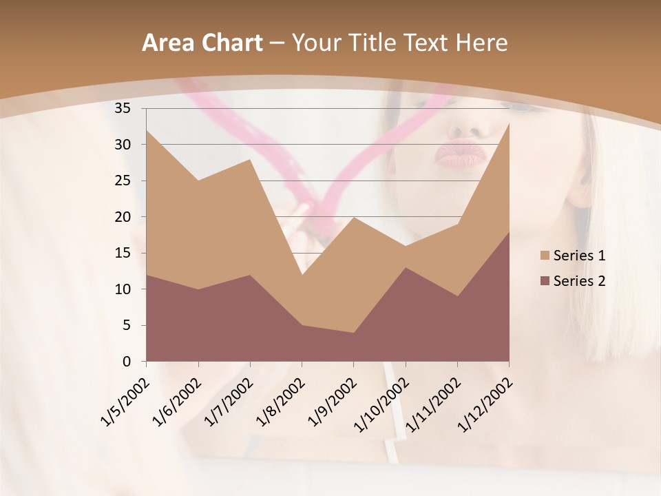 A Woman Holding A Pink Heart In Front Of A Mirror PowerPoint Template