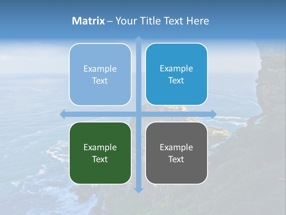 Precipice Hope Sea PowerPoint Template