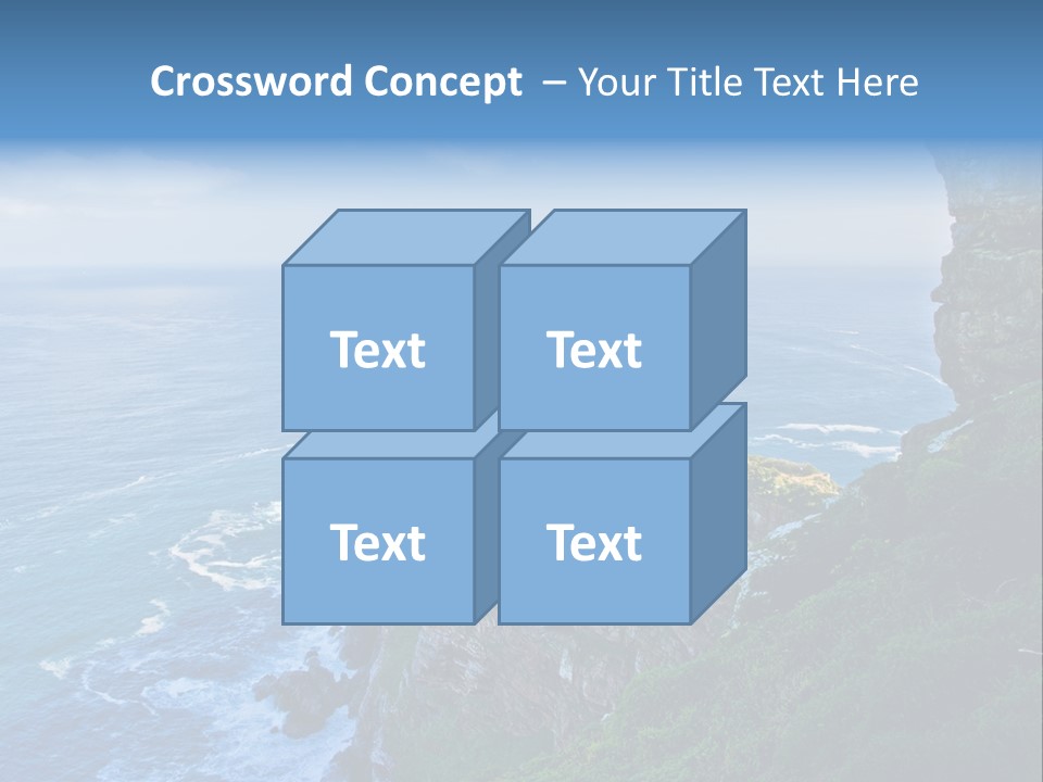 Precipice Hope Sea PowerPoint Template