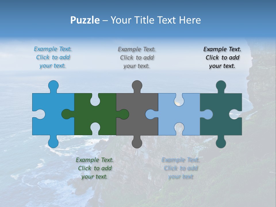 Precipice Hope Sea PowerPoint Template