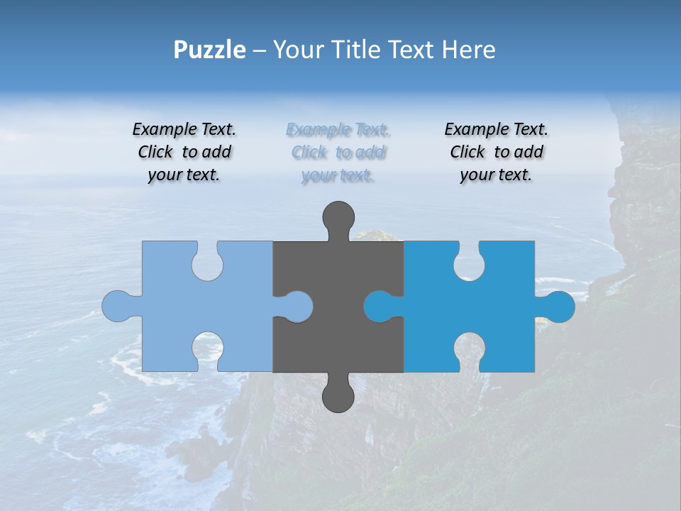 Precipice Hope Sea PowerPoint Template