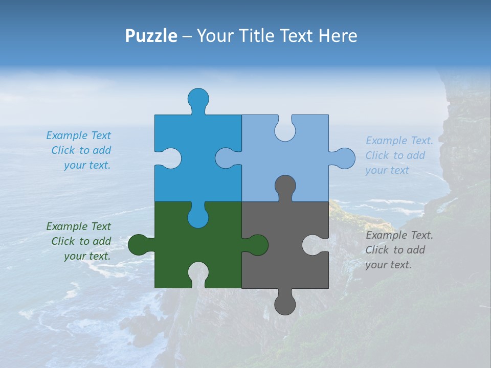 Precipice Hope Sea PowerPoint Template