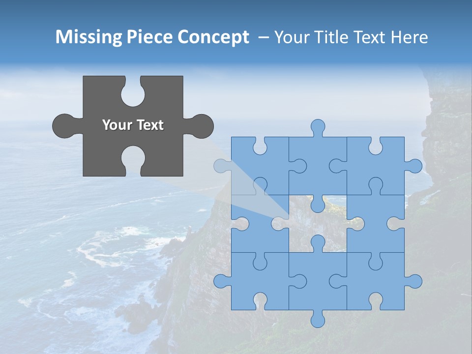 Precipice Hope Sea PowerPoint Template