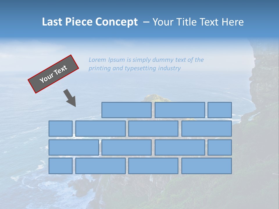 Precipice Hope Sea PowerPoint Template