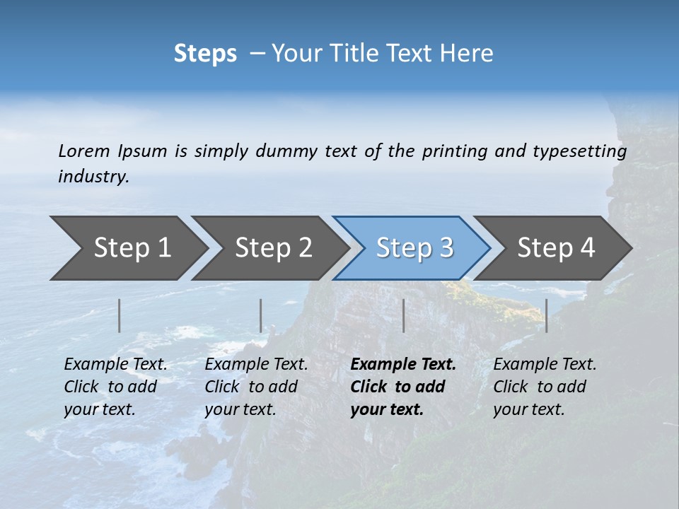 Precipice Hope Sea PowerPoint Template