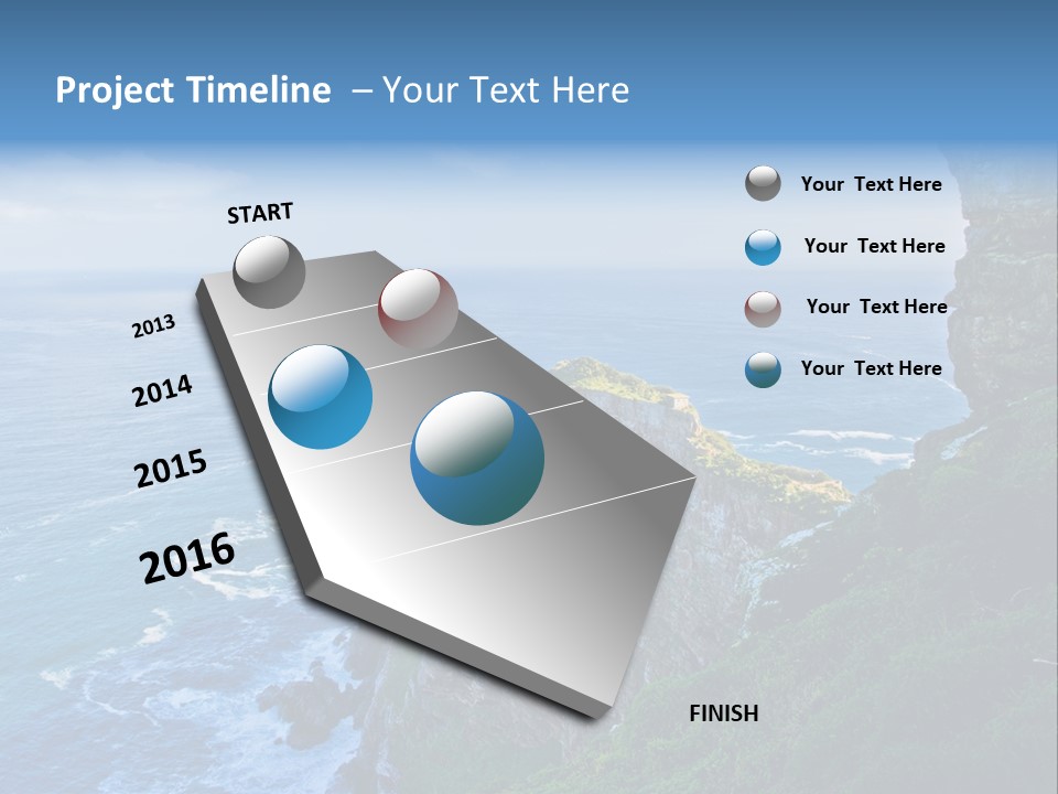 Precipice Hope Sea PowerPoint Template
