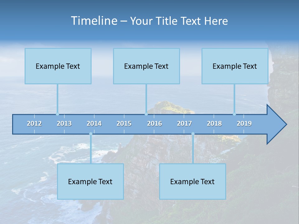 Precipice Hope Sea PowerPoint Template