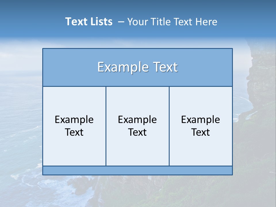 Precipice Hope Sea PowerPoint Template