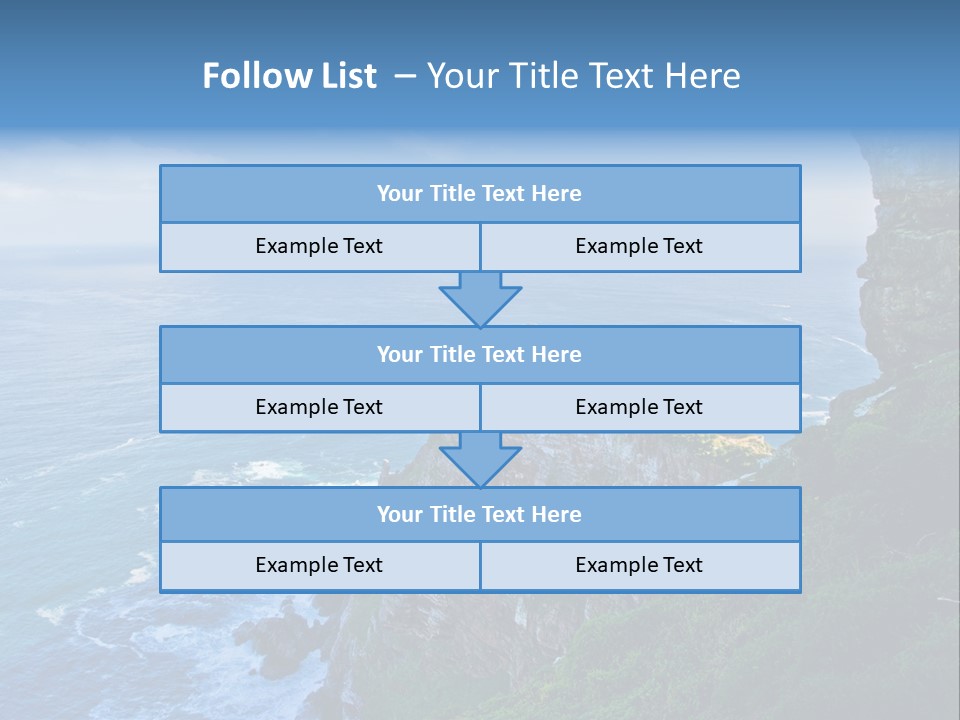 Precipice Hope Sea PowerPoint Template