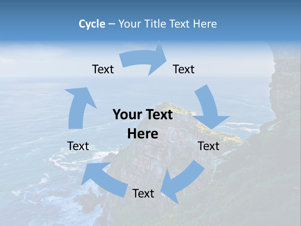 Precipice Hope Sea PowerPoint Template