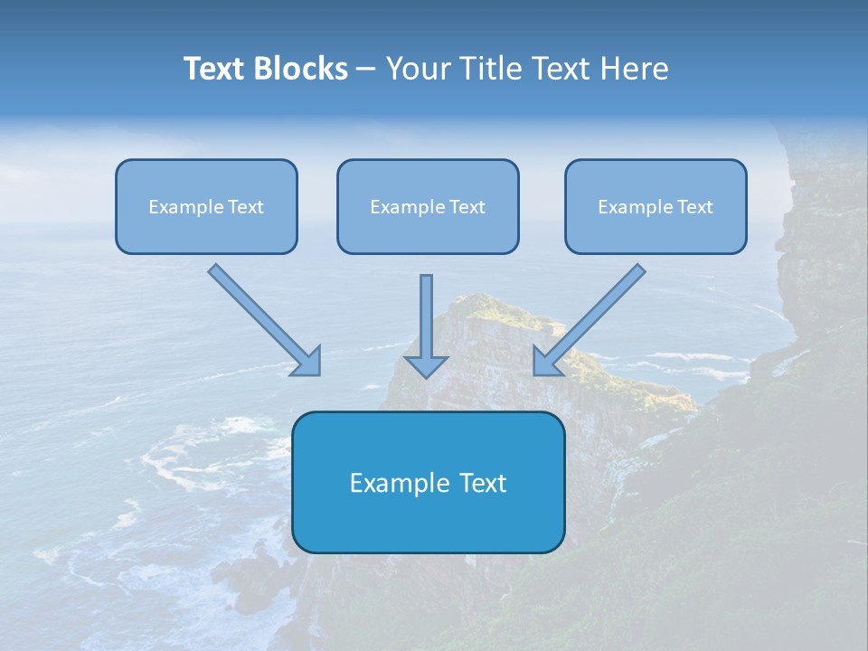 Precipice Hope Sea PowerPoint Template