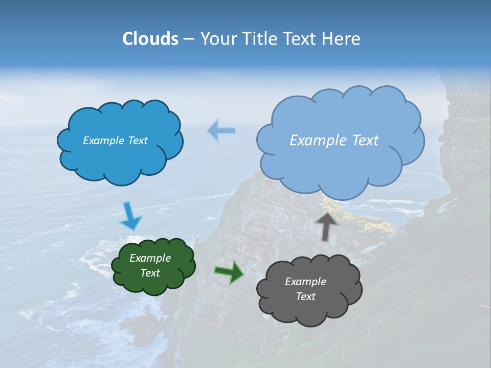 Precipice Hope Sea PowerPoint Template