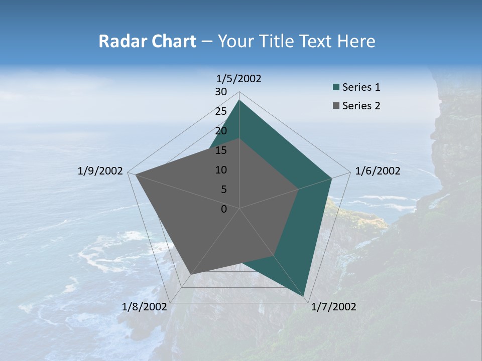 Precipice Hope Sea PowerPoint Template
