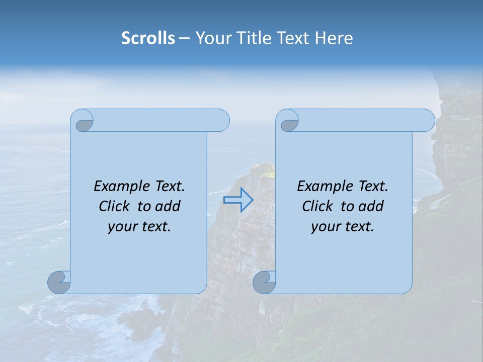 Precipice Hope Sea PowerPoint Template