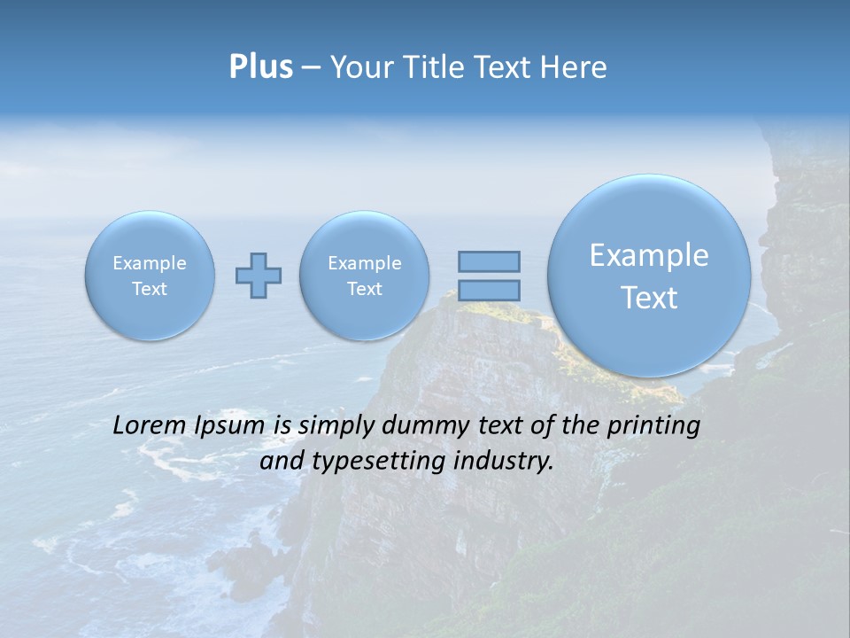 Precipice Hope Sea PowerPoint Template