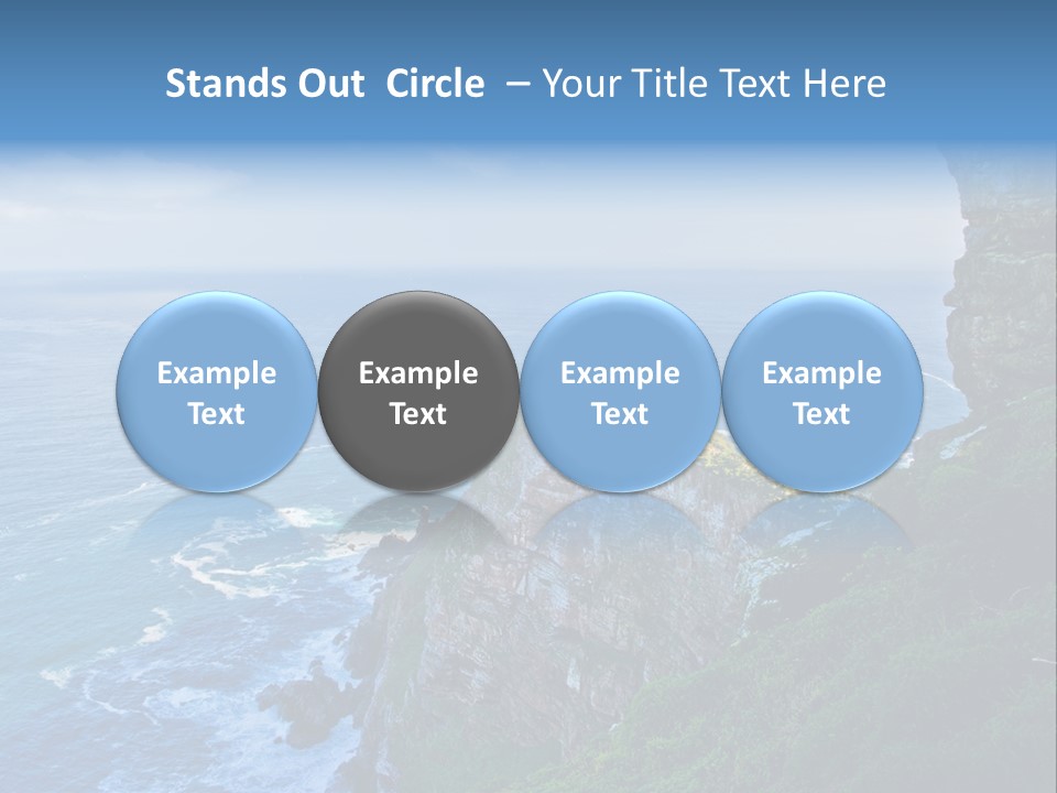 Precipice Hope Sea PowerPoint Template