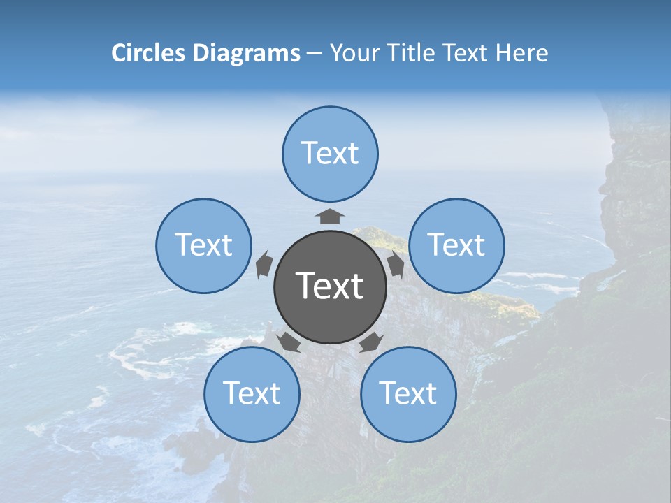 Precipice Hope Sea PowerPoint Template