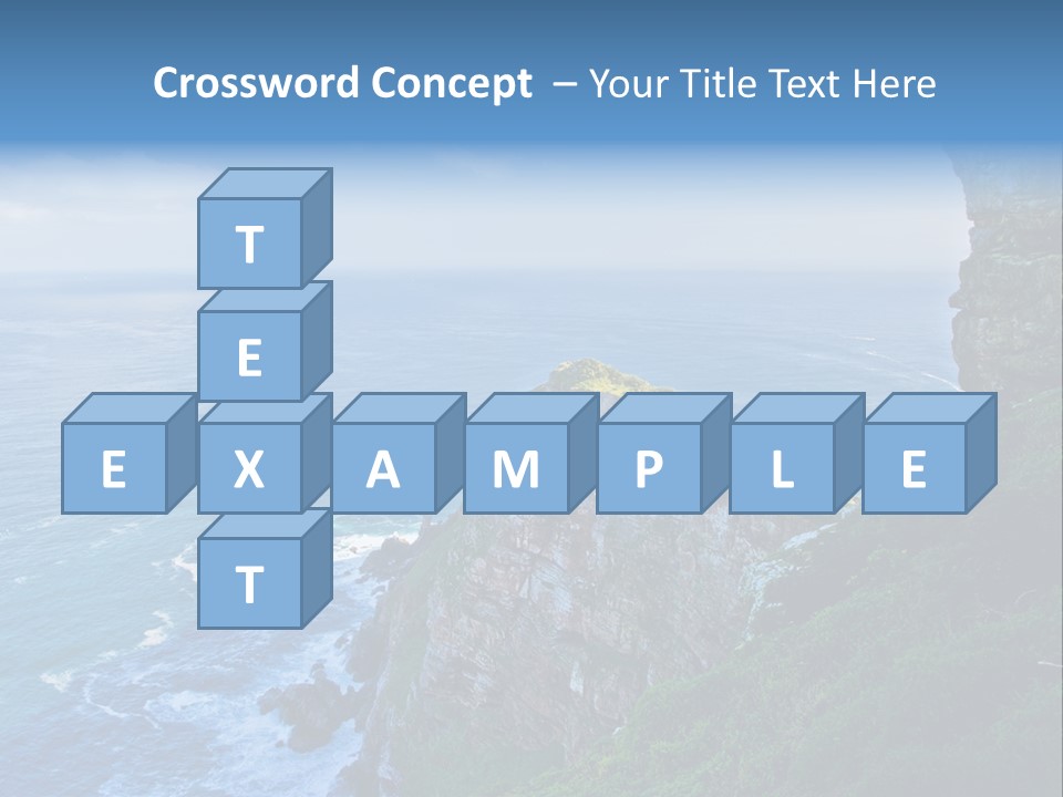 Precipice Hope Sea PowerPoint Template