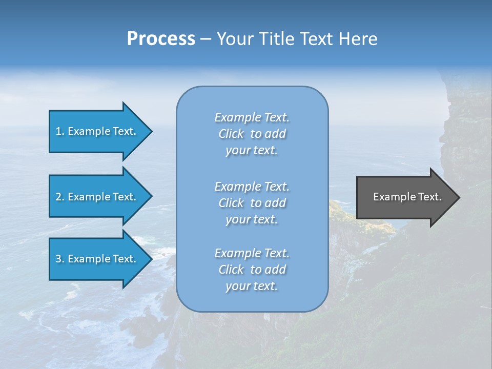 Precipice Hope Sea PowerPoint Template