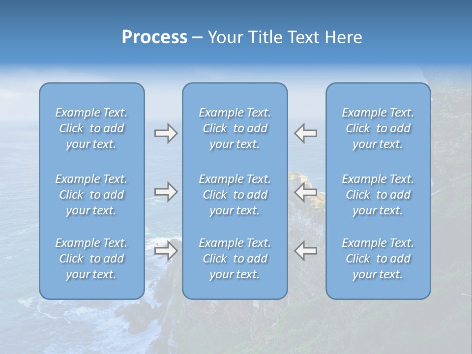 Precipice Hope Sea PowerPoint Template
