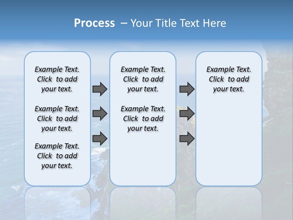 Precipice Hope Sea PowerPoint Template