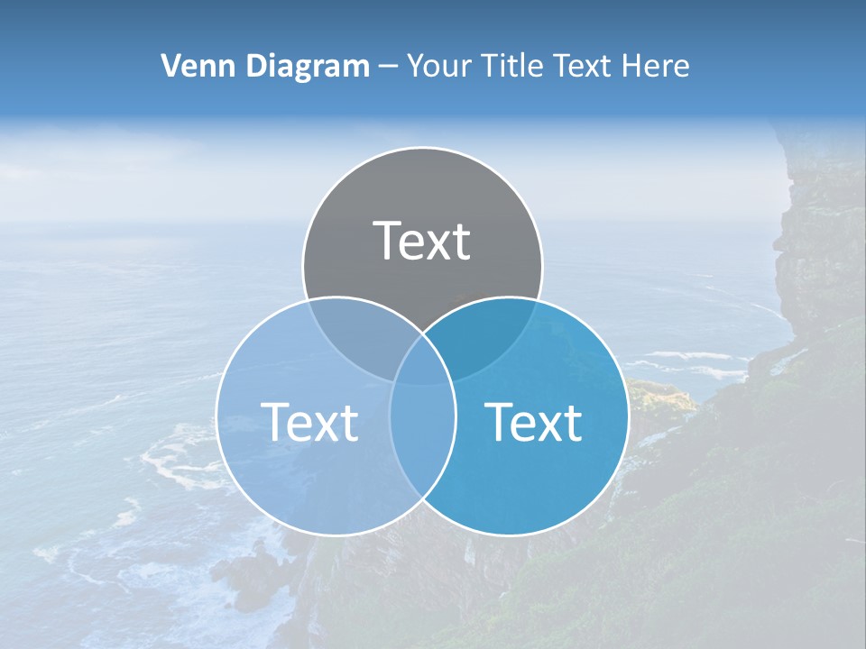 Precipice Hope Sea PowerPoint Template