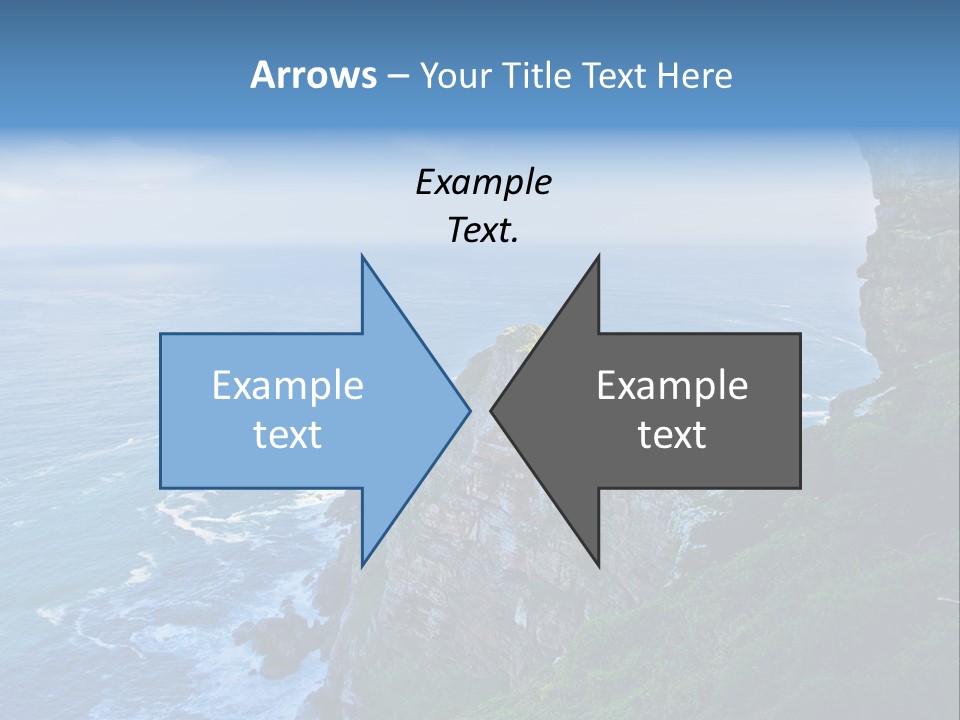 Precipice Hope Sea PowerPoint Template
