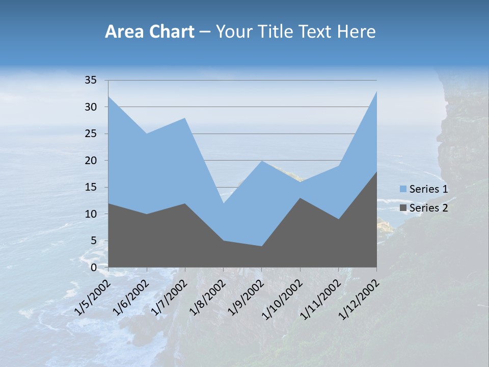 Precipice Hope Sea PowerPoint Template