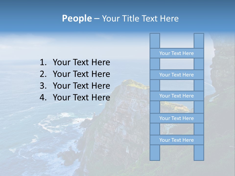 Precipice Hope Sea PowerPoint Template