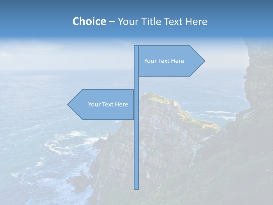 Precipice Hope Sea PowerPoint Template