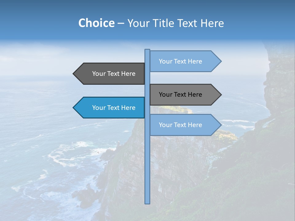 Precipice Hope Sea PowerPoint Template