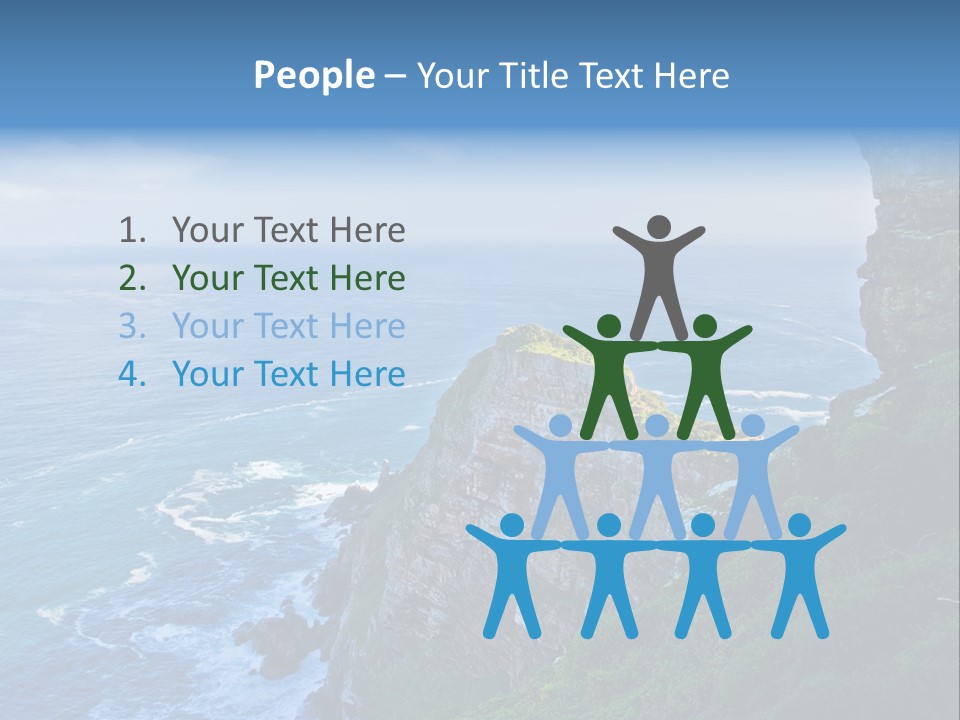 Precipice Hope Sea PowerPoint Template