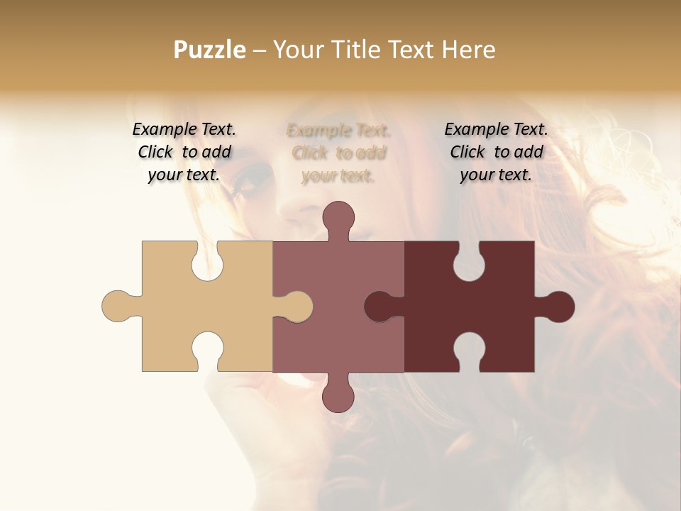 Sunny Hands Girl PowerPoint Template