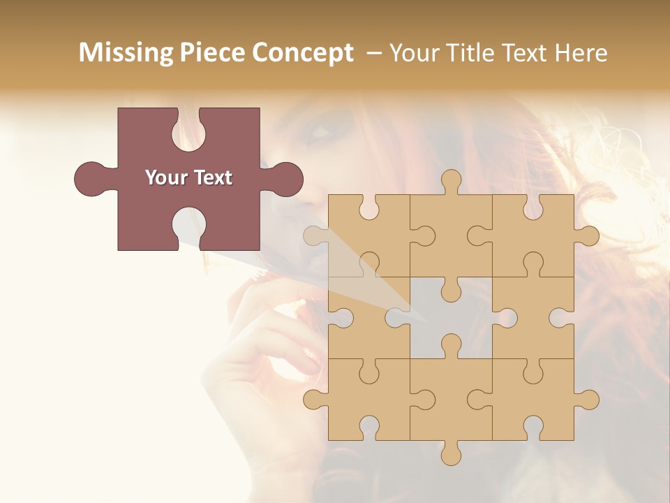 Sunny Hands Girl PowerPoint Template