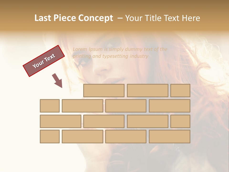 Sunny Hands Girl PowerPoint Template