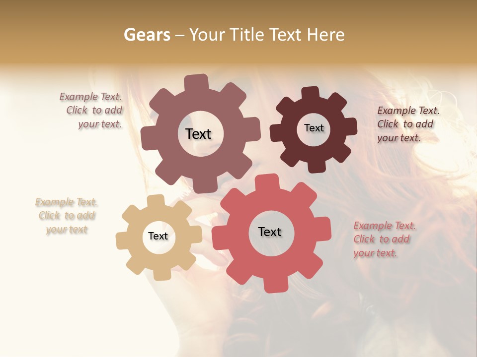 Sunny Hands Girl PowerPoint Template