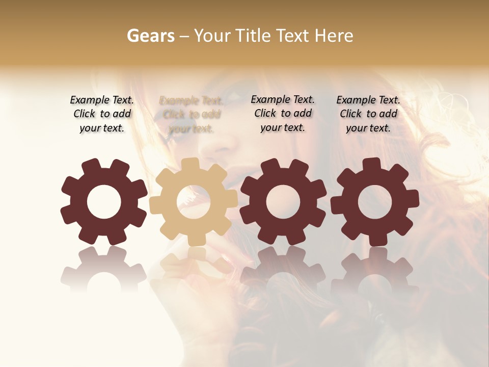 Sunny Hands Girl PowerPoint Template