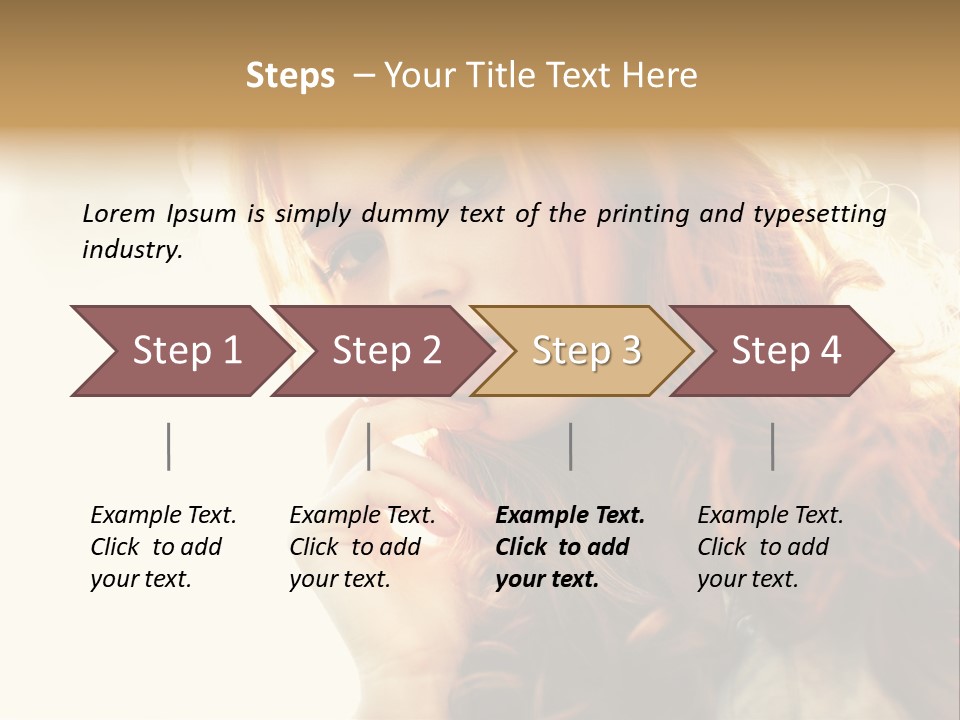 Sunny Hands Girl PowerPoint Template